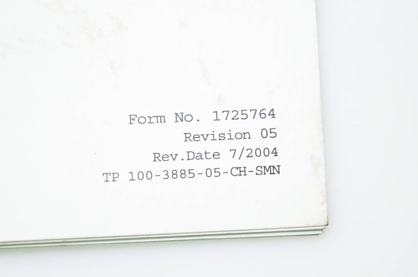 Simplicity Manufacturing 1725764, 100-3885-05-CH-SMN Operator's Manual