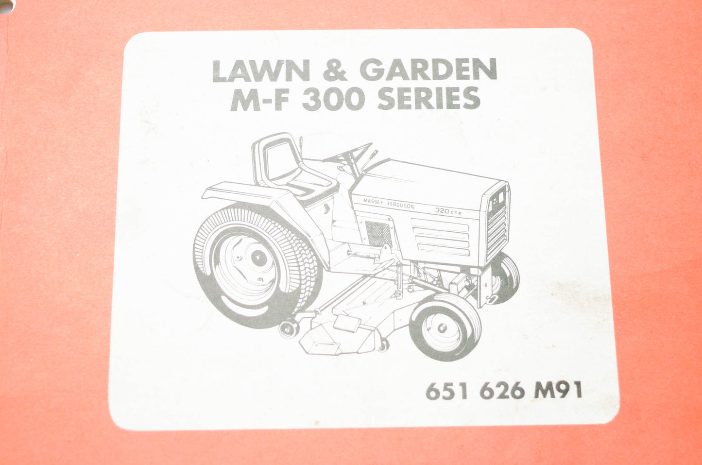 Massey Ferguson 651626M91 Lawn & Garden M-F 300 Series