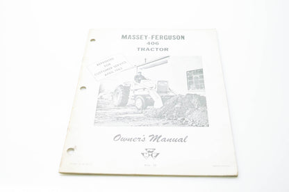 Massey Ferguson 690409M1 406 Tractor Owner's Manual