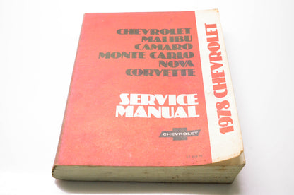 General Motors Corporation ST 329-78 Service Manual 1978 Chevrolet