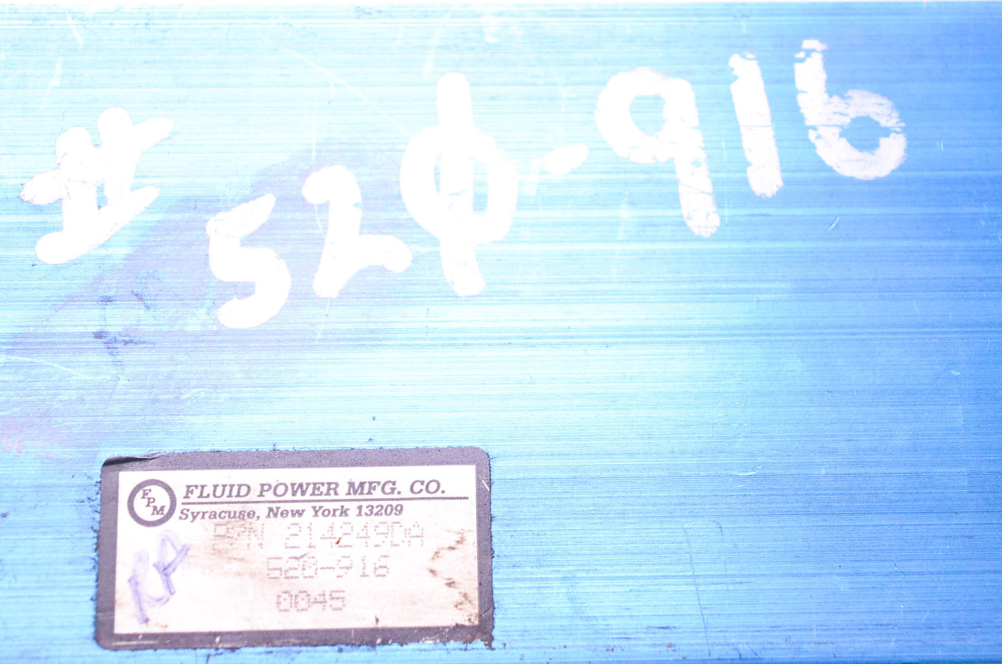 Fluid Power Mfg. Co. 520-916, 214249DA Valve NOS