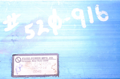 Fluid Power Mfg. Co. 520-916, 214249DA Valve NOS