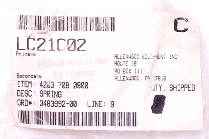 New OEM Stihl 42037080800 Buffer Spring NOS