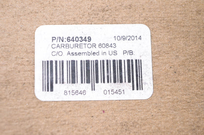 New OEM Tecumseh 640349 Carburetor Carb NOS
