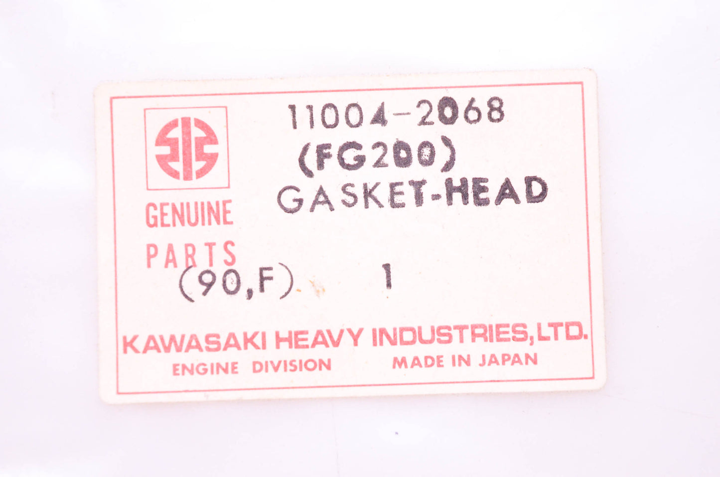 New OEM Kawasaki 11004-2068 Head Gasket NOS