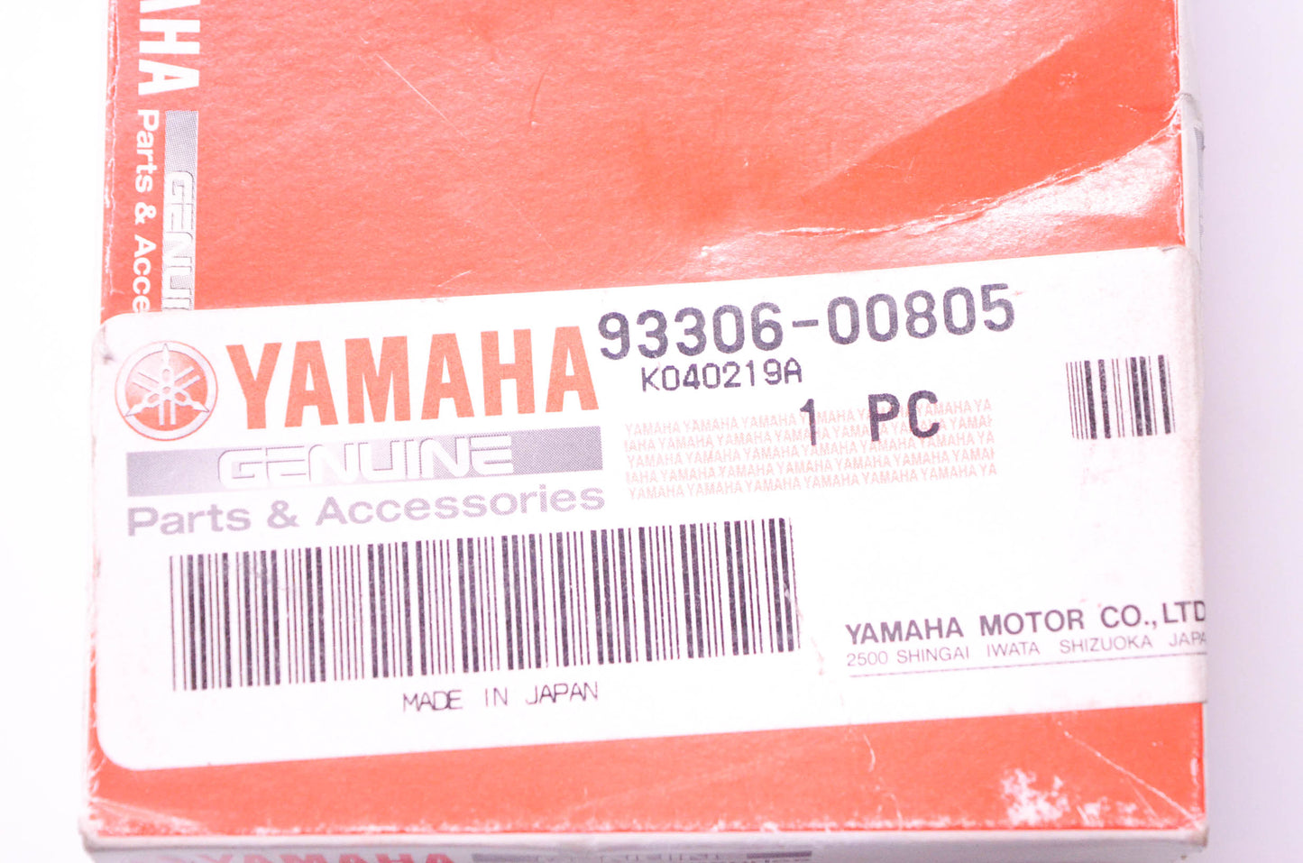 New OEM Yamaha 93306-00805-00 Wheel Bearing NOS