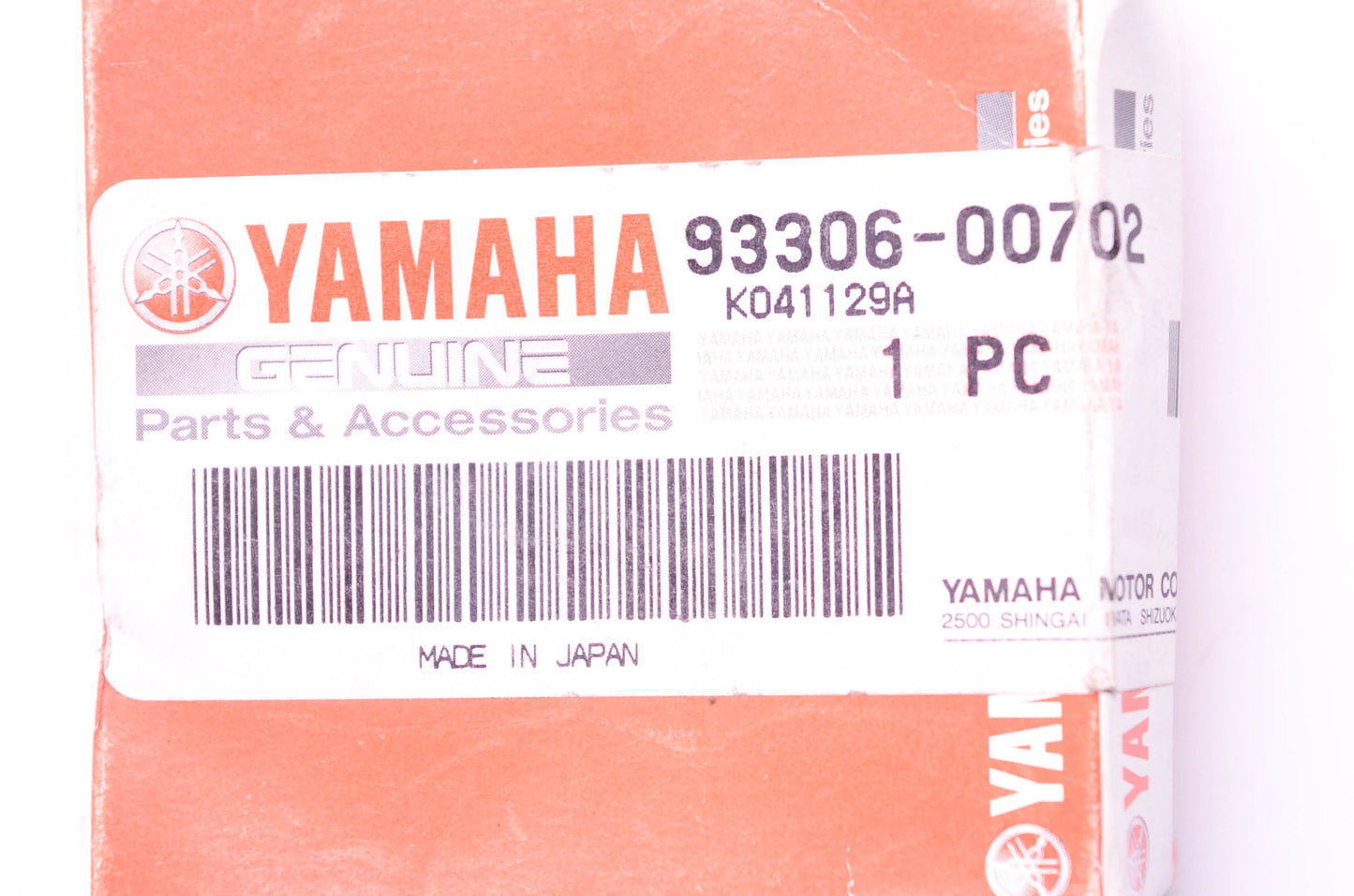 New OEM Yamaha 93306-00702-00 Bearing NOS