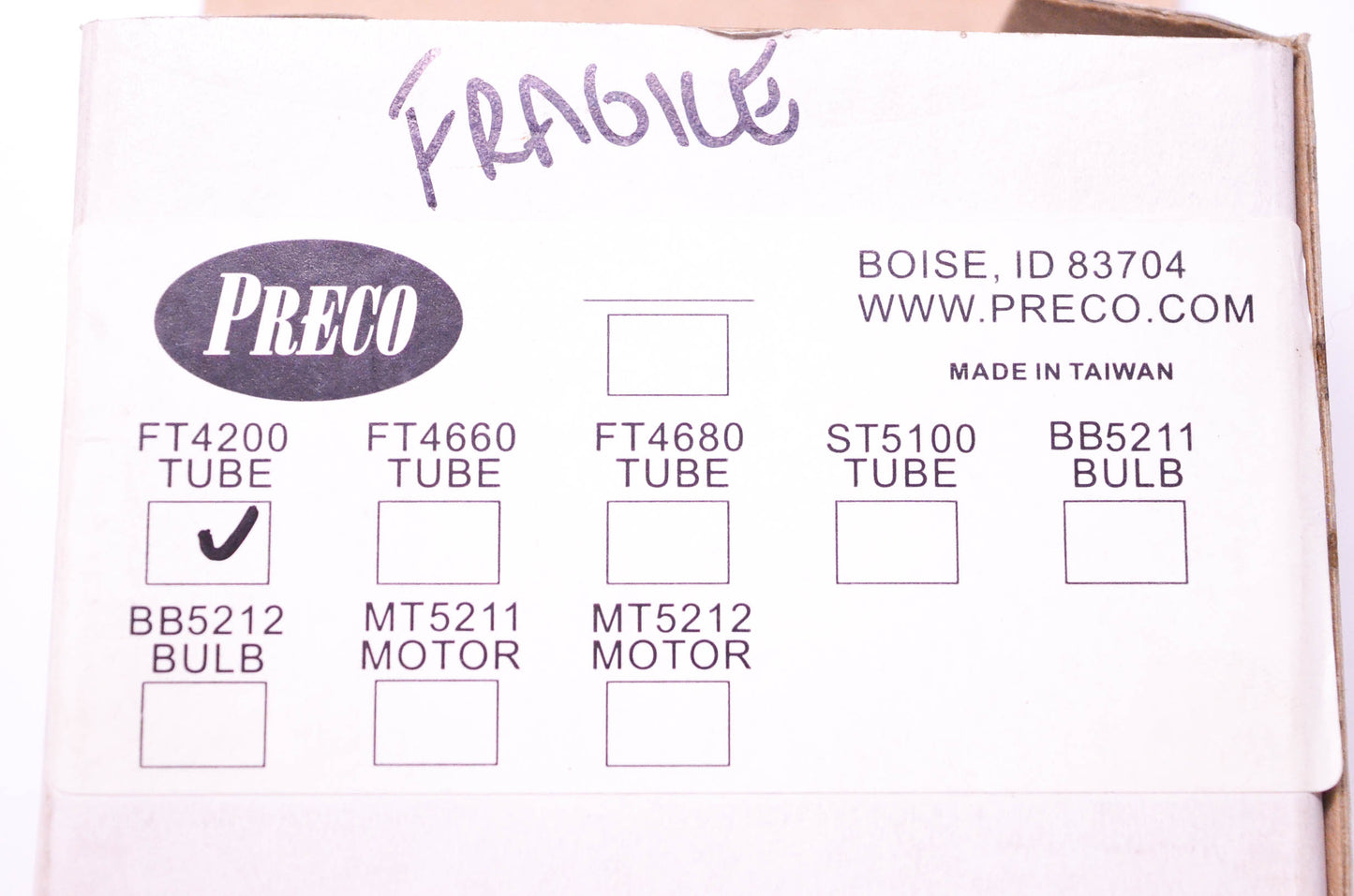Preco FT4200 Light Bulb NOS
