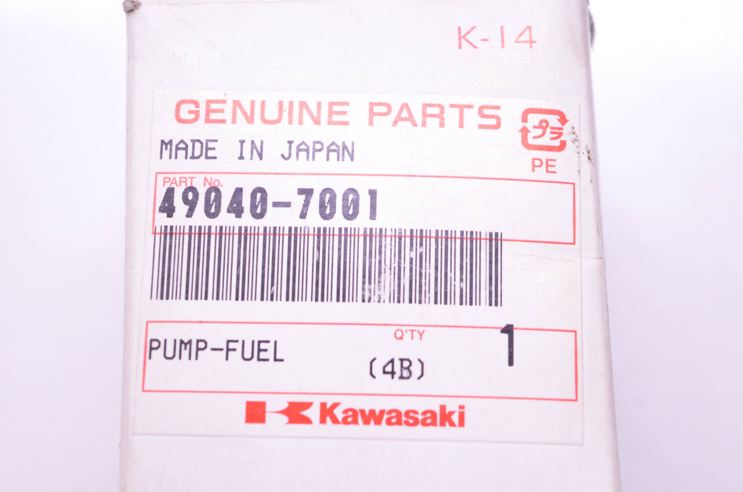 New OEM Kawasaki 49040-7001 Fuel Pump NOS