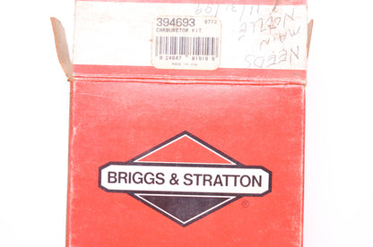New OEM Briggs & Stratton 394693 Carburetor Kit NOS