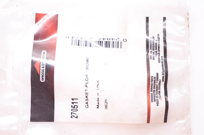 New OEM Briggs & Stratton 270511 Float Bowl Gaskets Qty 3 NOS