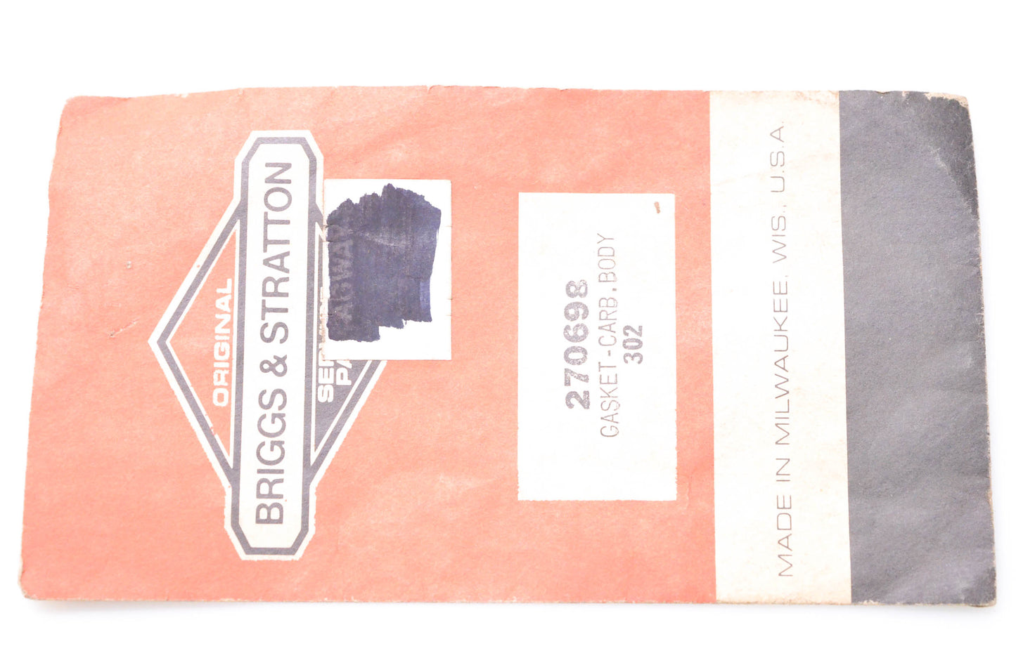 New OEM Briggs & Stratton 270698 Carburetor Body Gasket NOS