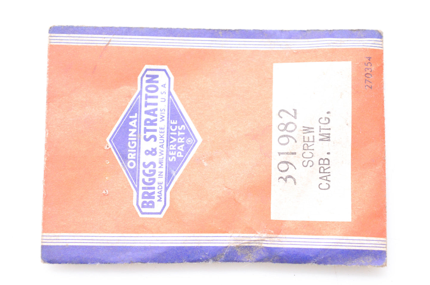 New OEM Briggs & Stratton 391982 Carburetor Mounting Gasket NOS