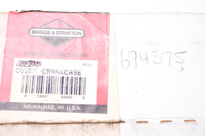 New OEM Briggs & Stratton 493914, 694375 Crankcase Cover Kit NOS