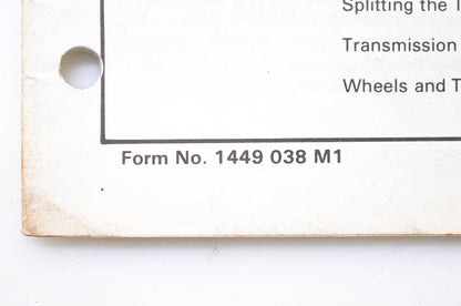 Massey Ferguson 1449 038 M1 Repair Time Schedule NOS