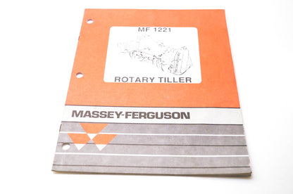 Massey Ferguson MF 1221 Rotary Tiller Manual NOS