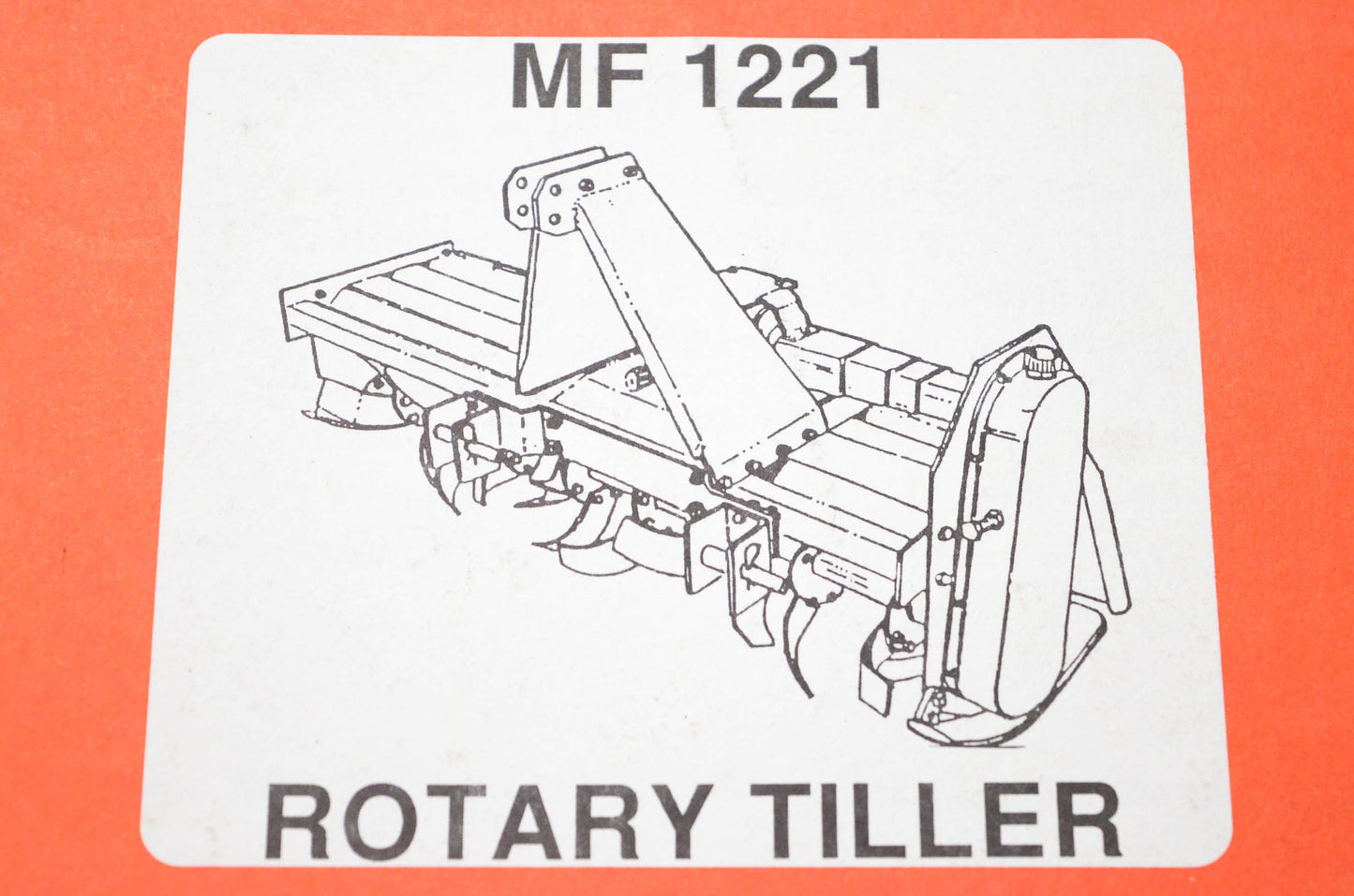 Massey Ferguson MF 1221 Rotary Tiller Manual NOS