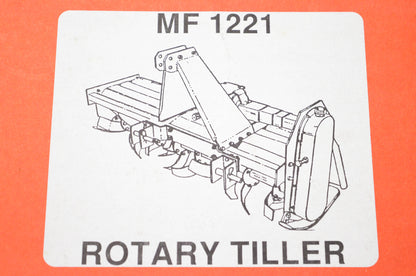 Massey Ferguson MF 1221 Rotary Tiller Manual NOS