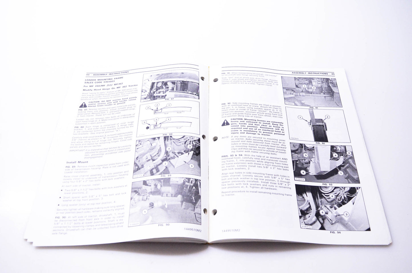 Massey Ferguson 1449510M2 MF 1032 Operator Instruction Book
