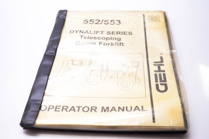 Gehl 907339, 907003 552 553 Dynalift Series Telescoping Boom Forklift Operator Manual