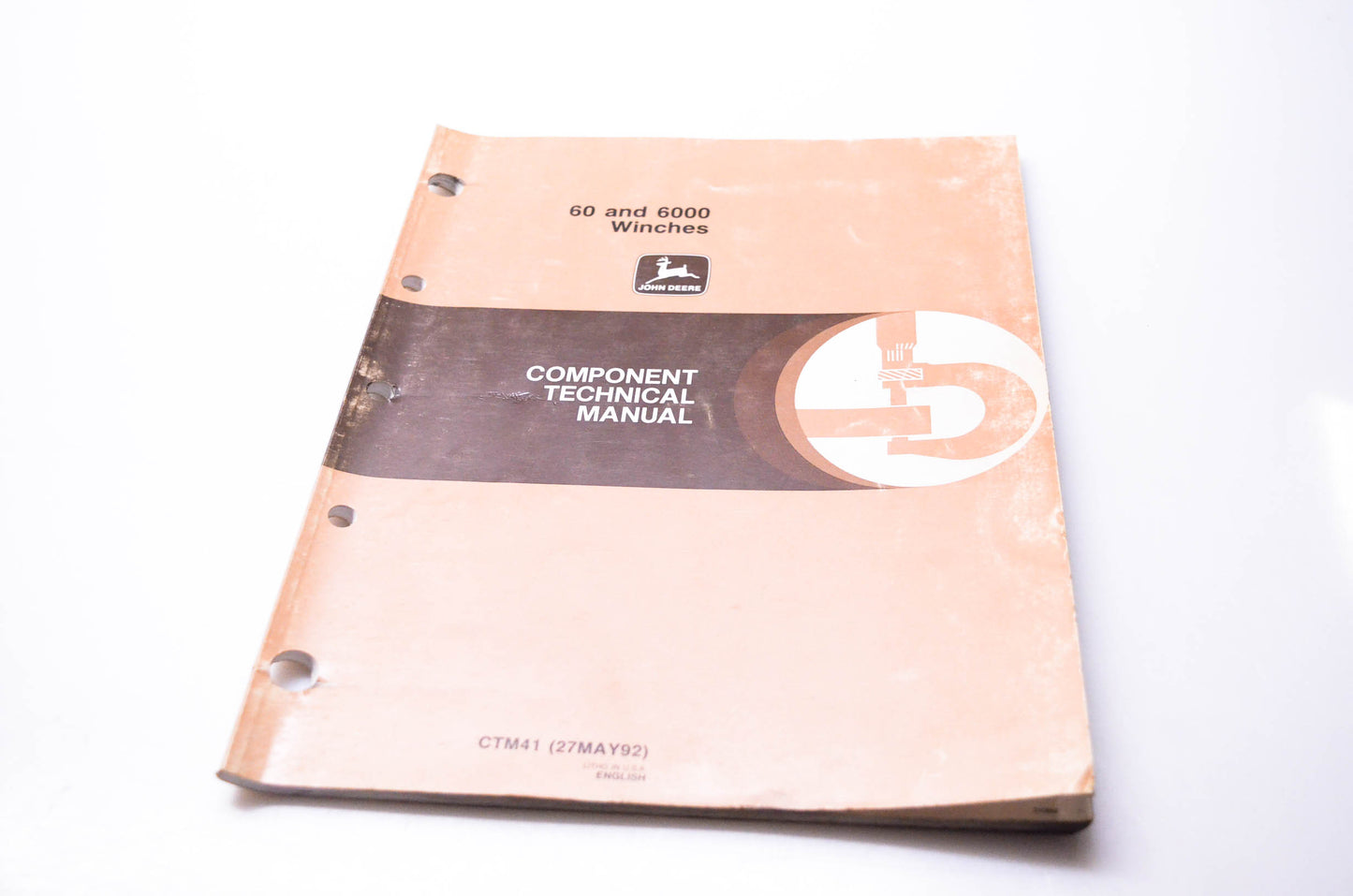OEM John Deere CTM41 60 & 6000 Winches Component Technical Manual