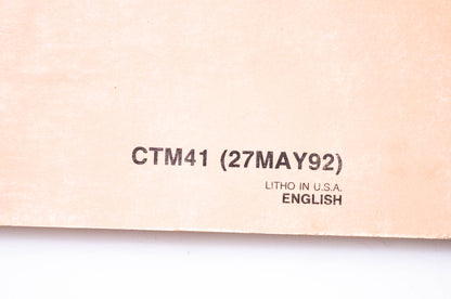 OEM John Deere CTM41 60 & 6000 Winches Component Technical Manual