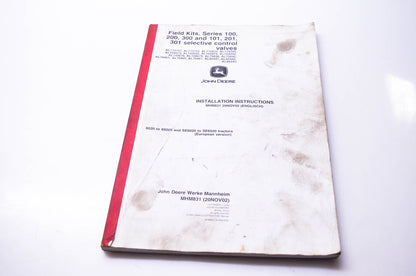 OEM John Deere MHM831 Installation Instructions Field Kits