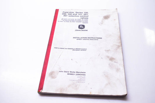 OEM John Deere MHM831 Installation Instructions Field Kits