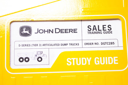 New OEM John Deere DGTC285 Sales Training Guide D-Series Tier 3 Articulated Dump Trucks NOS