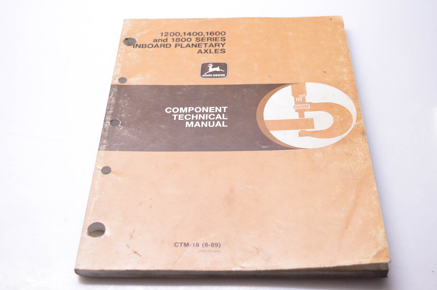 OEM John Deere CTM-18 1200 1400 1600 & 1800 Series Inboard Planetary Axles Component Technical Manual