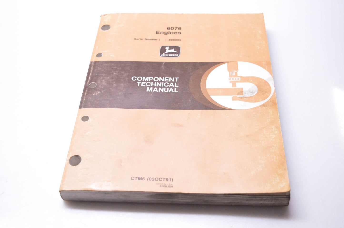 OEM John Deere CTM6 6076 Engines Serial Number 499999 Component Technical Manual