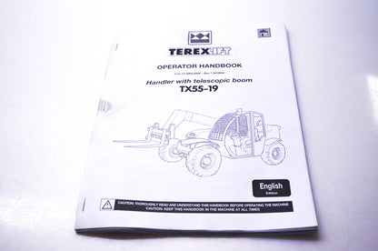TerexLift 57.0003.6200 Operator Handbook Handle with Telescopic Boom TX55-19 NOS