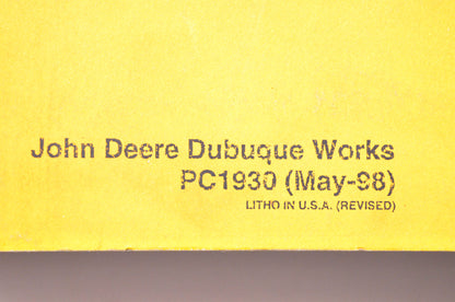 OEM John Deere PC1930 310A & 310B Backhoe Loaders Parts Catalog