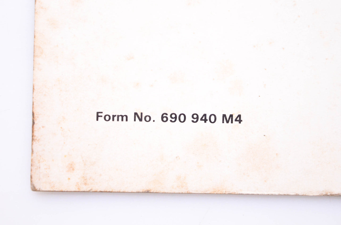 Massey Ferguson Operator's Manual Haytender NOS