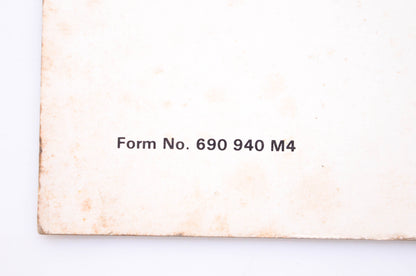 Massey Ferguson Operator's Manual Haytender NOS