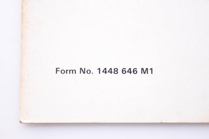 Massey Ferguson 1448 646 M1 Service Information Manual MF 2000 Series Tractors NOS