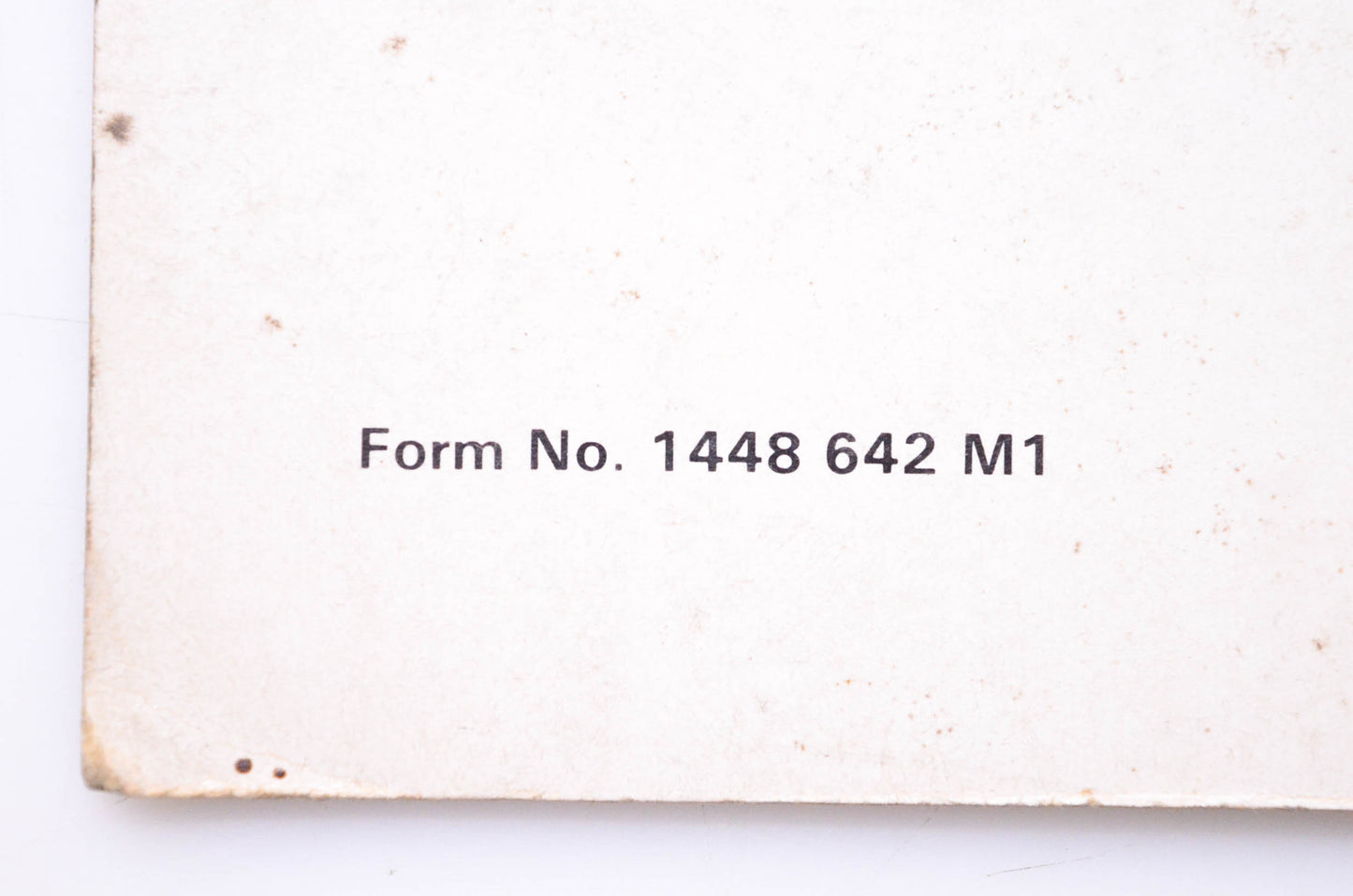 Massey Ferguson 1448 642 M1 Service Information Manual Testing & Repair Procedures NOS