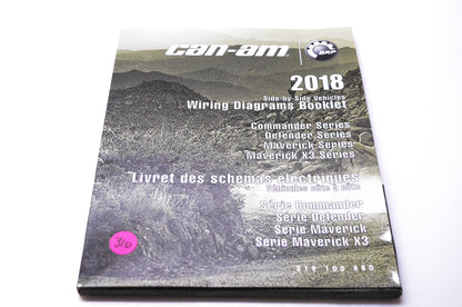 Aftermarket 219100880 Can-Am 2018 Side-by-Side Vehicles Wiring Diagrams Booklet NOS