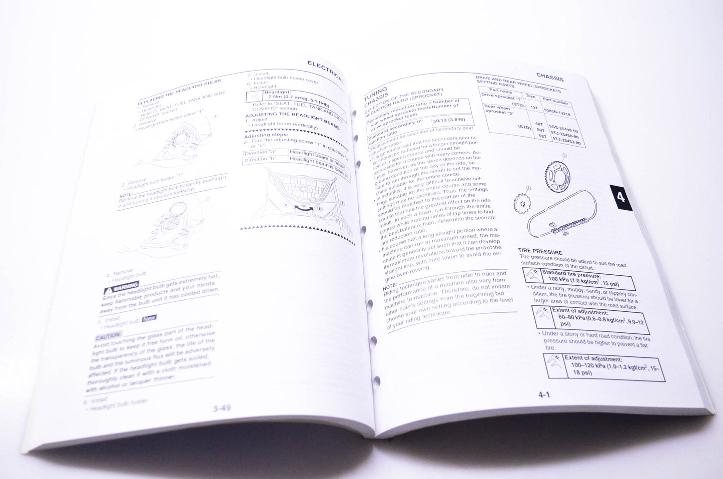 OEM Yamaha LIT-11626-21-56 Owner's Service Manual WR250FX