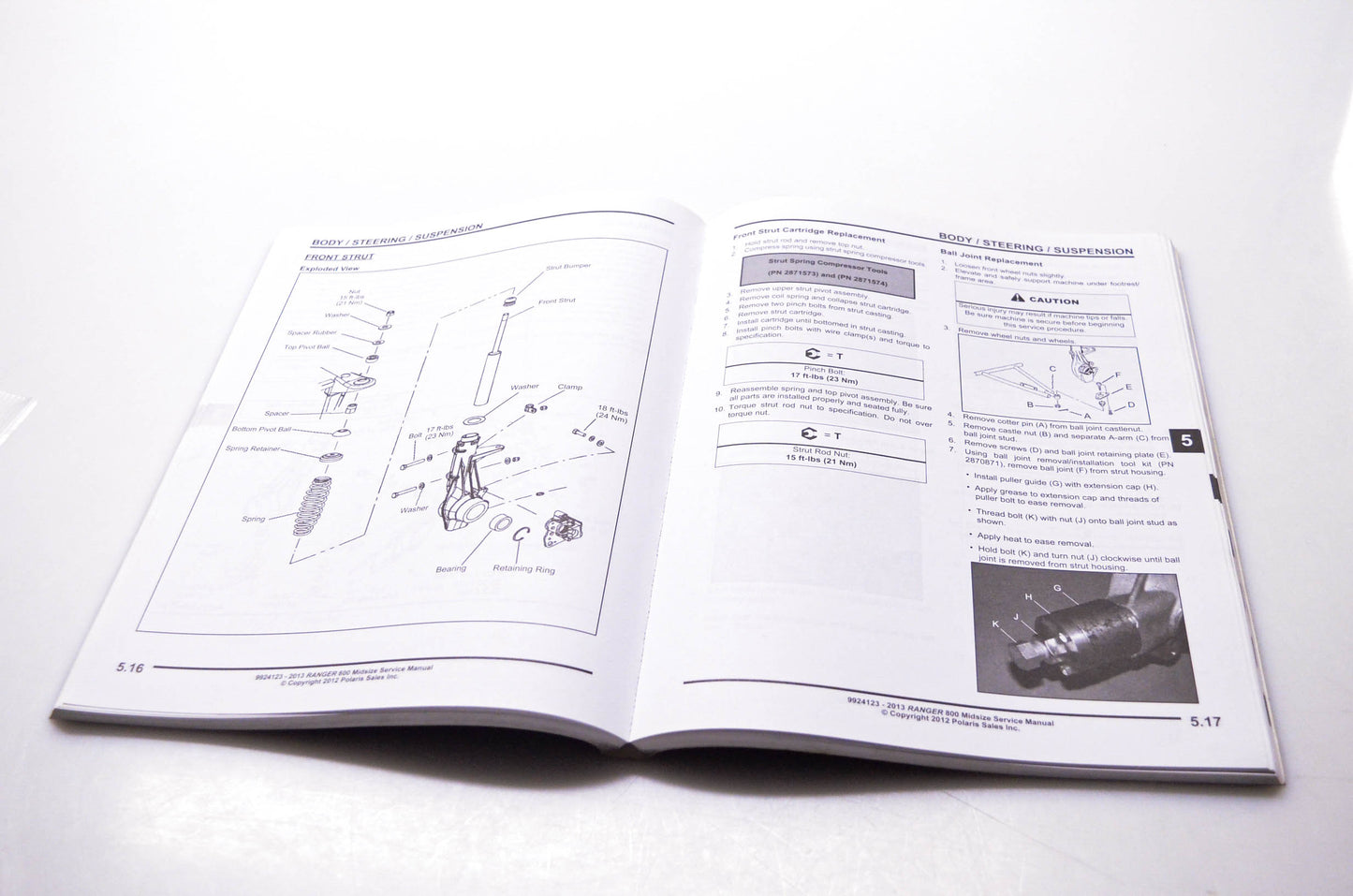 OEM Polaris 9924123 2013 Ranger 800 Midsize Service Manual