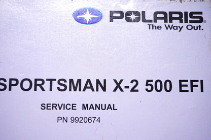 OEM Polaris 9920674 2006 Sportsman X-2 500 EFI Service Manual