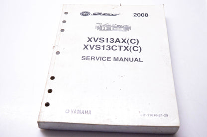 OEM Yamaha LIT-11616-21-29 2008 XVS13AXC XVS13CTXC Service Manual