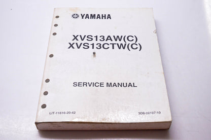 OEM Yamaha LIT-11616-20-42 XVS13AW(C) XVS13CTW(C) Service Manual