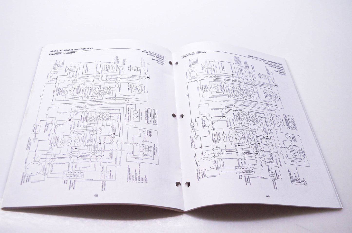 Simplicity Manufacturing 020384 F Electrical Information Manual 2003