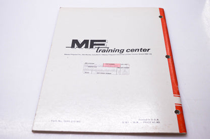 Massey Ferguson 1449 015 M1 Operator's Manual MF 230 Tractor