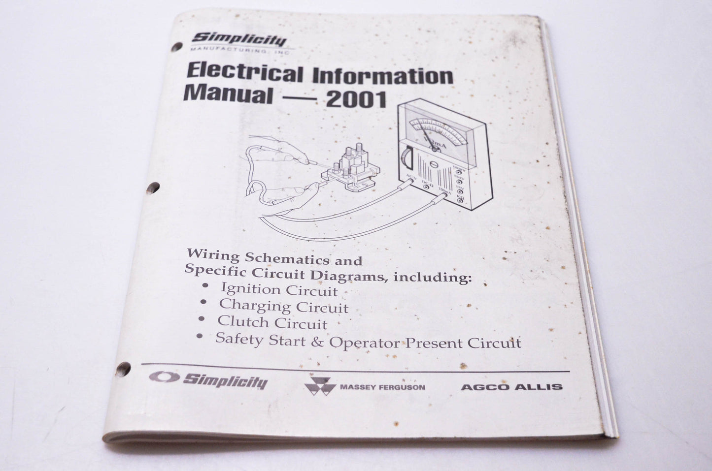 Simplicity Manufacturing 010058 Electrical Information Manual 2001