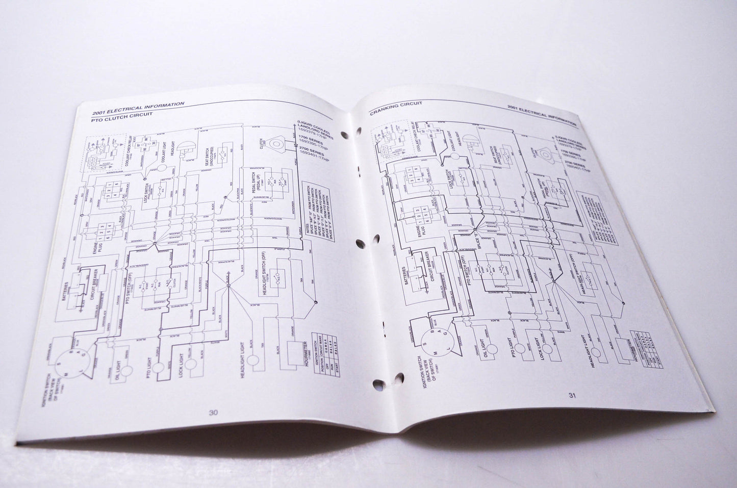 Simplicity Manufacturing 010058 Electrical Information Manual 2001
