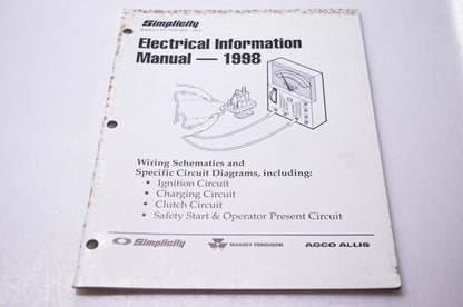 Simplicity Manufacturing 980067 Electrical Information Manual 1998