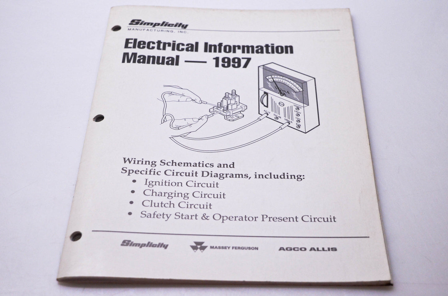 Simplicity Manufacturing 970064 Electrical Information Manual 1997