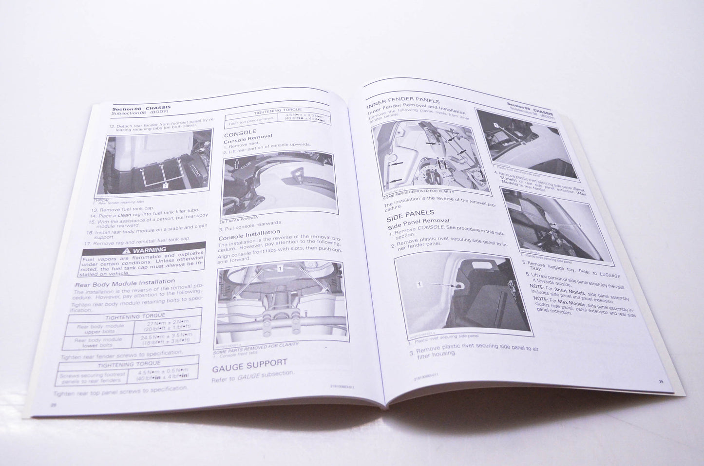 Bombardier 219 100 883 Can-Am 2018 Shop Manual Supplement Outlander Series